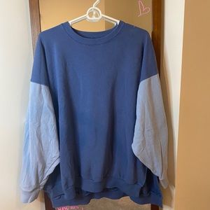 color block crew neck